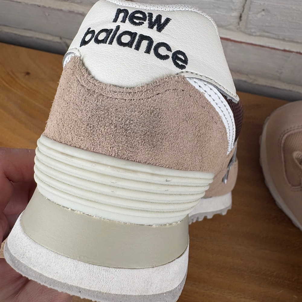 New Balance 574 Suede Sneakers Size 7 Beige Brown ENCAP Athleisure Gorpcore - Picture 8 of 10